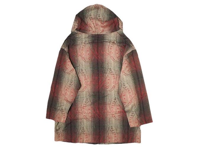 Autre Marque Parka Needles de Rayon e Lã Vermelho - vista 2