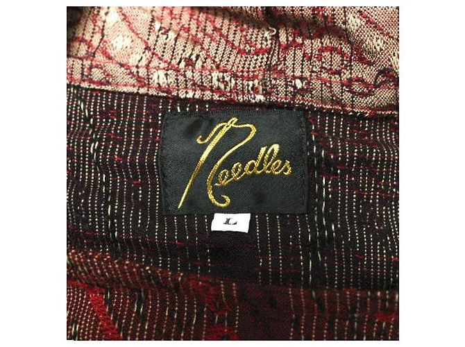 Autre Marque Parka Needles de Rayon e Lã Vermelho - vista 6