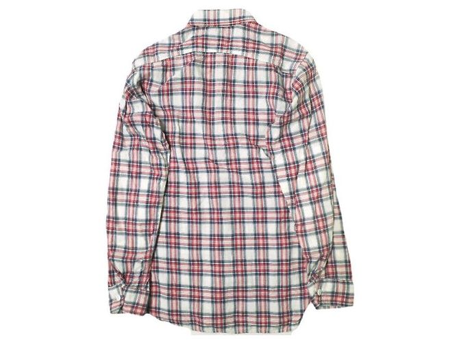 Autre Marque Camisa de trabajo Engineered Garments de algodón Blanco Roja Azul marino - vista 2