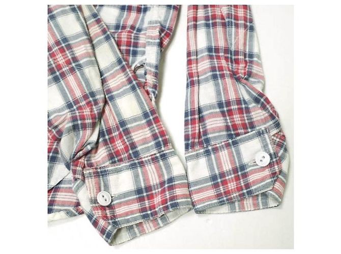 Autre Marque Camisa de trabajo Engineered Garments de algodón Blanco Roja Azul marino - vista 5