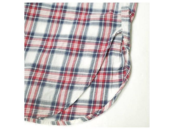 Autre Marque Camisa de trabajo Engineered Garments de algodón Blanco Roja Azul marino - vista 6