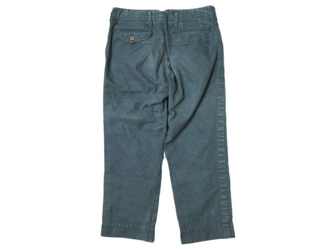 Autre Marque Pantaloni Cropped Puckering in Cotone kolor Blu Blu navy - vista 2