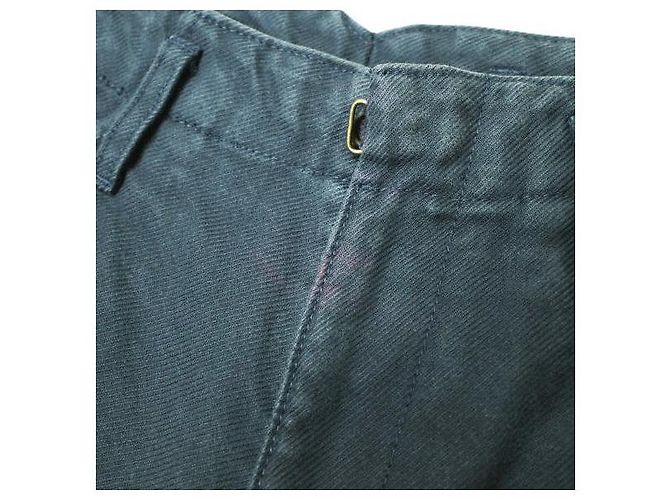 Autre Marque Pantaloni Cropped Puckering in Cotone kolor Blu Blu navy - vista 4