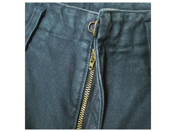 Autre Marque Pantaloni Cropped Puckering in Cotone kolor Blu Blu navy - vista 5