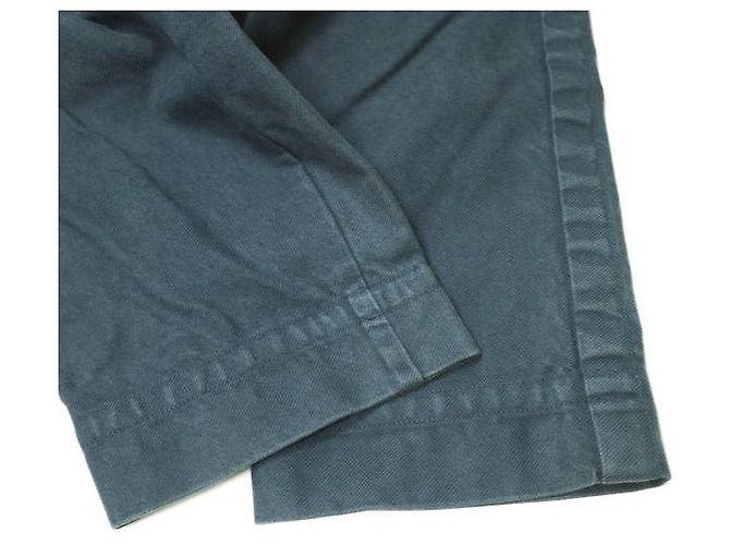Autre Marque Pantaloni Cropped Puckering in Cotone kolor Blu Blu navy - vista 7
