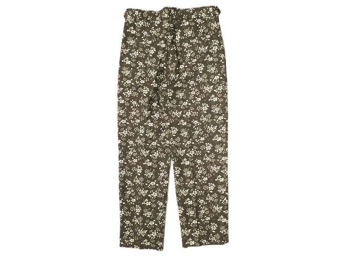 Autre Marque Pantalones de lana Needles Tucked S/T Castaño - vista 2