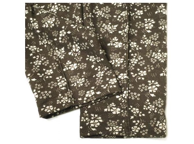 Autre Marque Pantalones de lana Needles Tucked S/T Castaño - vista 6