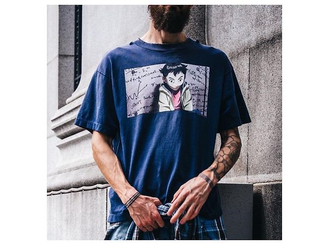 Autre Marque Camiseta de algodón Saint Michael PLUTO PT_SS (Limitada) Azul Azul marino - vista 3