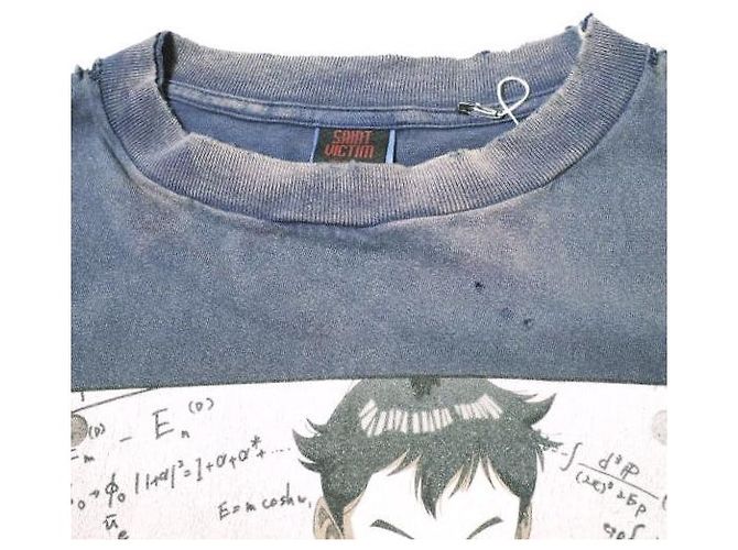 Autre Marque Camiseta de algodón Saint Michael PLUTO PT_SS (Limitada) Azul Azul marino - vista 5