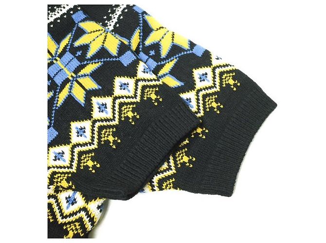 Autre Marque kolor 24SCM-N02302 Stricktop aus Baumwolle und Nylon Schwarz - Ansicht 5