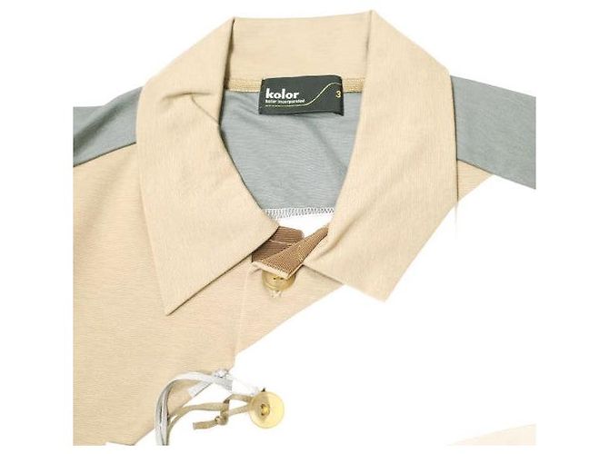 Autre Marque Polo in Light Ponte Kolor Beige - vista 5