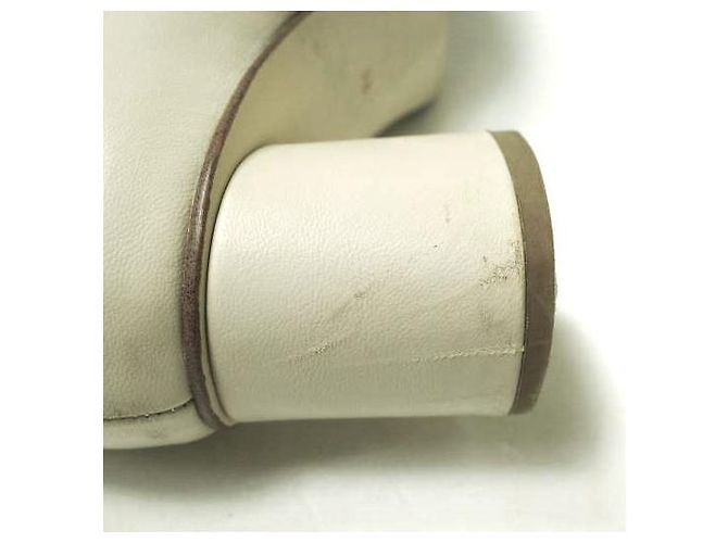 Autre Marque ADAM ET ROPE Bottes Courtes Élastiques en Cuir Synthétique Blanc Blanc cassé - vue 9