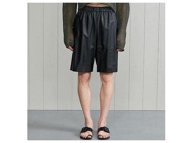 Autre Marque Short de couro sintético H BEAUTY&YOUTH - vista 3