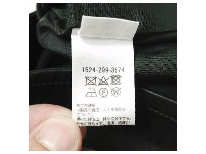 Autre Marque Falda ajustada de CUERO FALSO H BEAUTY&YOUTH Negro - vista 8