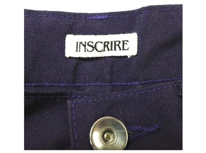 Autre Marque Pantalones de poliéster Sta-Prest INSCRIRE Púrpura - vista 4