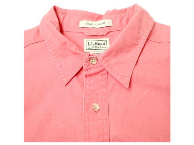 Autre Marque Camisa de algodón de lona lavada al sol para hombres L.L.Bean Rosa - vista 4