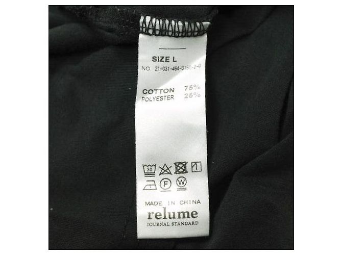 Autre Marque Camiseta de algodón poliéster JOURNAL STANDARD relume HOUSE HOLD Negro - vista 7
