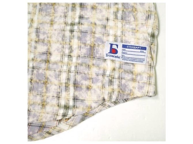 Autre Marque Gracias CHEMISETAS DE CUELLO ABIERTO A CUADROS Camisa de algodón Edición limitada Púrpura - vista 7