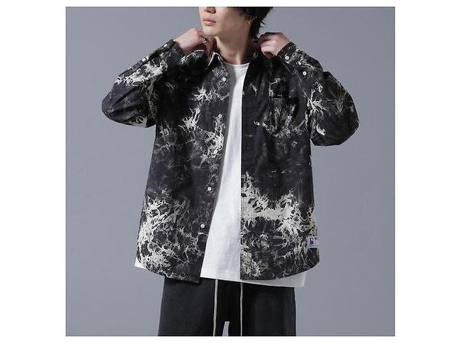 Autre Marque Camisa Larga Tie Dye Danke Schon de Algodón Edición Limitada Negro - vista 3