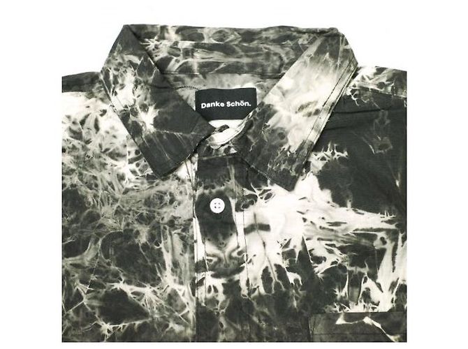 Autre Marque Camisa Larga Tie Dye Danke Schon de Algodón Edición Limitada Negro - vista 5