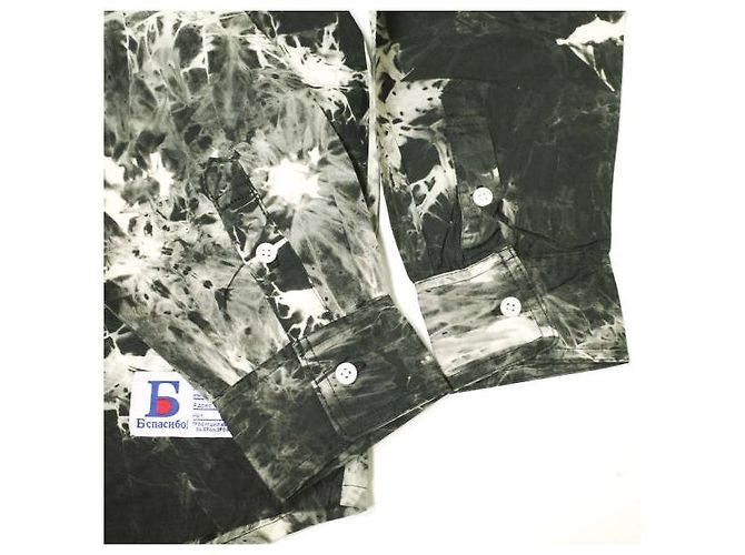 Autre Marque Camisa Larga Tie Dye Danke Schon de Algodón Edición Limitada Negro - vista 6