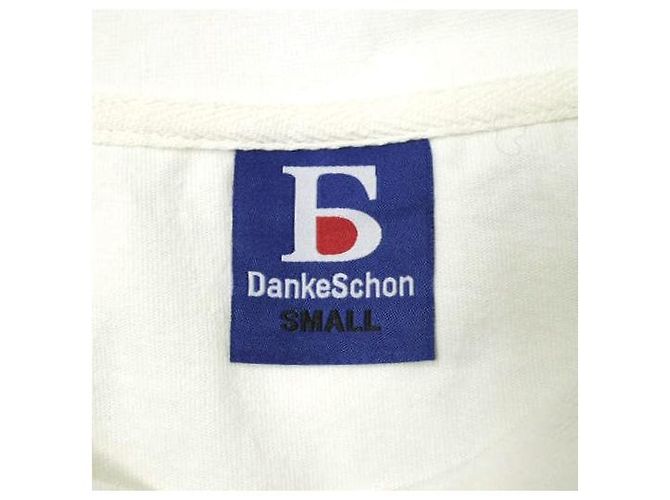 Autre Marque Camiseta de algodón con logo Danke Schon 160 S/S (Limitada) Blanco - vista 4
