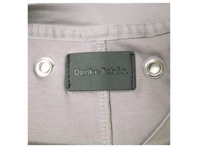 Autre Marque Camiseta de manga larga de algodón Danke Schon CHAIN Gris - vista 3