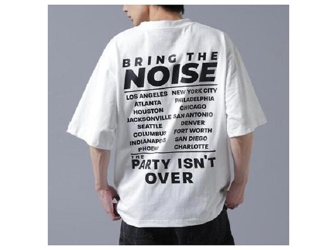 Autre Marque Camiseta de algodón Danke Schon 16OE S/S TEE NOISE Edición Limitada Blanco - vista 3
