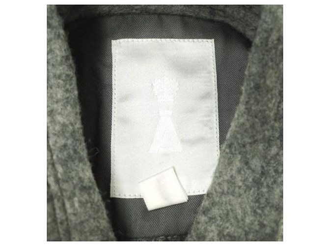 Autre Marque Ais Kabelstrick Wollkleid Grau - Ansicht 6