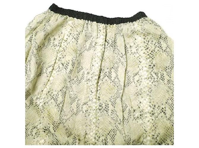 Autre Marque Gonna in seta rayon Python Beautiful People Beige - vista 4