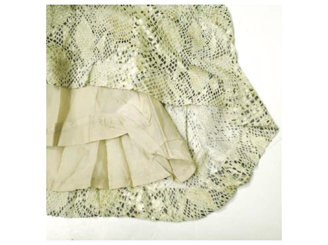 Autre Marque Gonna in seta rayon Python Beautiful People Beige - vista 7