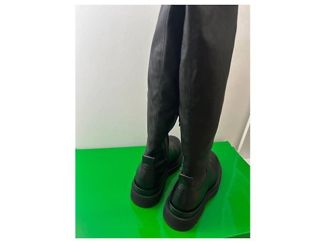 Botas altas Bottega Veneta de piel negra Negro - vista 7