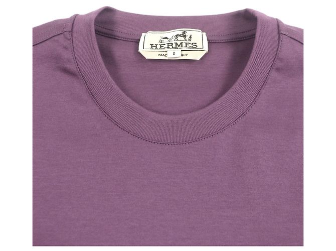 Camiseta de algodão Hermès Roxo - vista 2