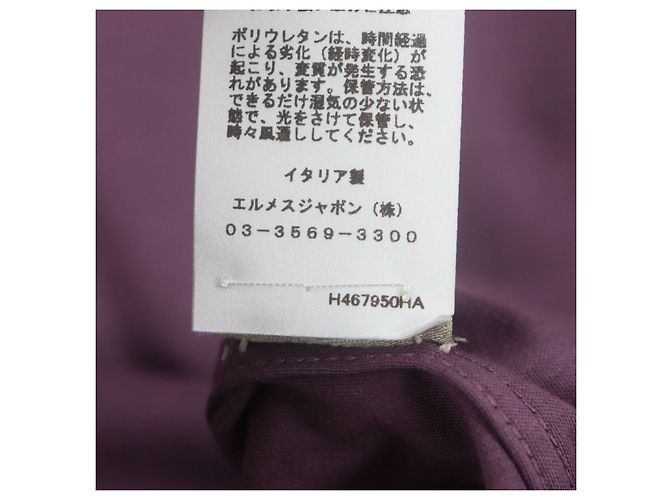 Camiseta de algodão Hermès Roxo - vista 7