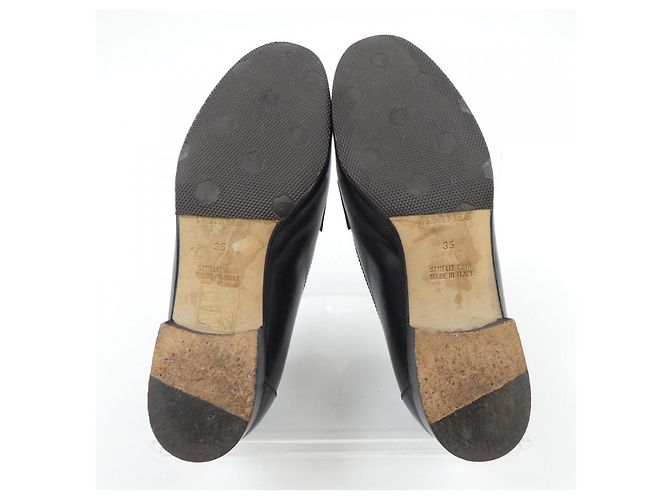 Hermès Vintage-Lederschuhe Schwarz - Ansicht 4