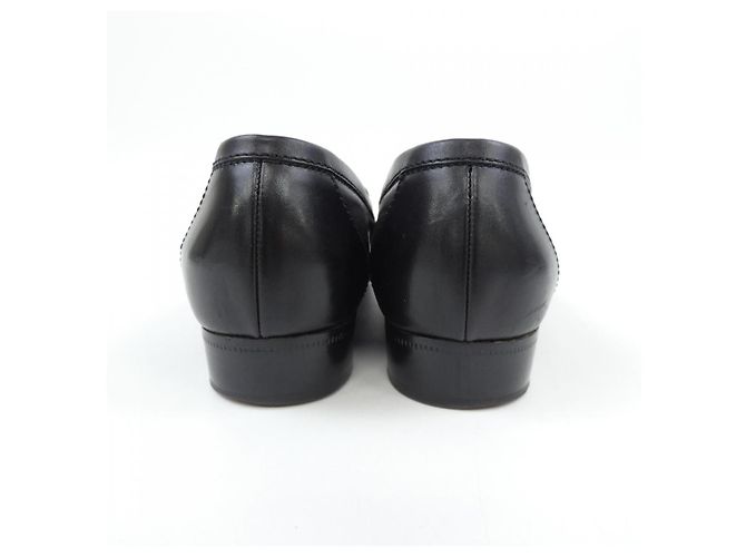 Hermès Vintage-Lederschuhe Schwarz - Ansicht 5