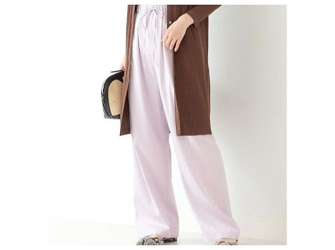 Autre Marque Pantalones de Algodón Cupro Demi-Luxe BEAMS Púrpura Lavanda - vista 3