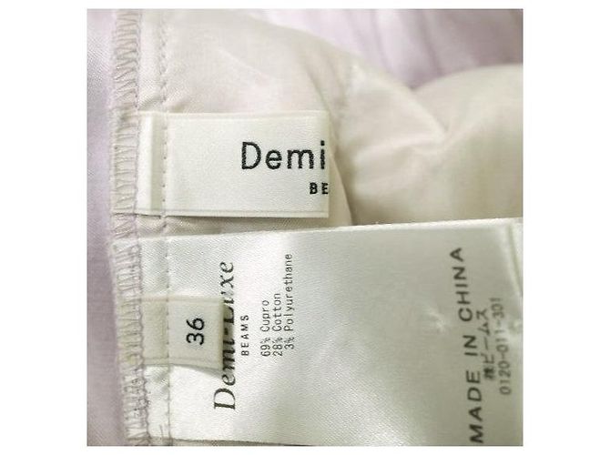 Autre Marque Pantalones de Algodón Cupro Demi-Luxe BEAMS Púrpura Lavanda - vista 8