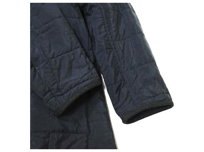 Autre Marque Abrigo con Capucha de Seda MAATEE＆SONS Abrigo de Seda Azul Azul marino - vista 4