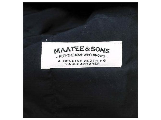 Autre Marque Abrigo con Capucha de Seda MAATEE＆SONS Abrigo de Seda Azul Azul marino - vista 6