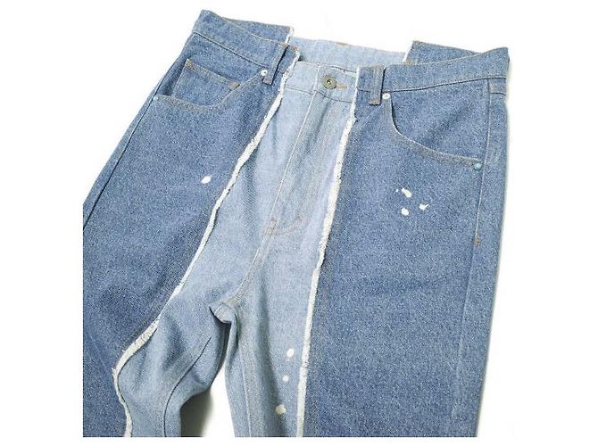 Autre Marque Pantalones de denim FLARE Danke Schon reDNM+1 Azul - vista 4