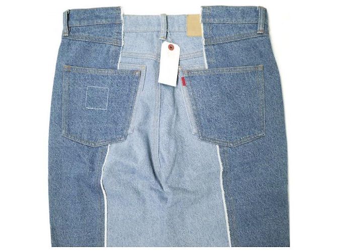Autre Marque Pantalones de denim FLARE Danke Schon reDNM+1 Azul - vista 6