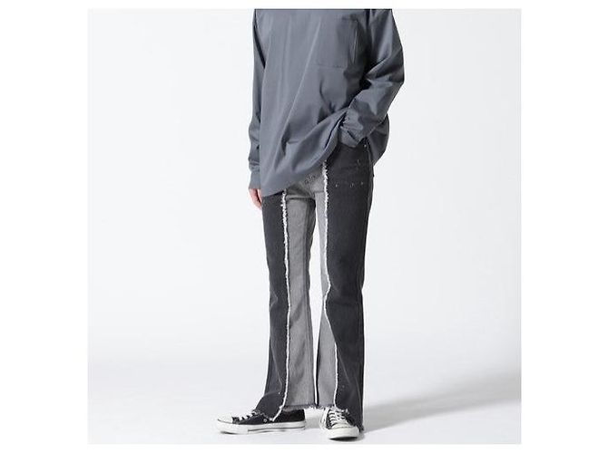 Autre Marque Pantalones de denim FLARE Danke Schon reDNM+1 Negro - vista 3