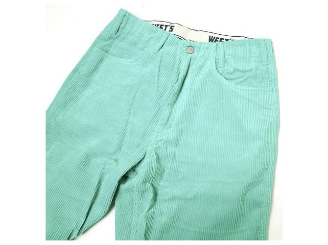 Autre Marque Pantalones de pana WESTOVERALLS 817F Pantalones de algodón Verde - vista 3