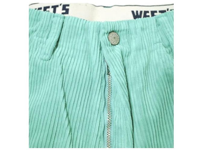 Autre Marque Pantalones de pana WESTOVERALLS 817F Pantalones de algodón Verde - vista 4