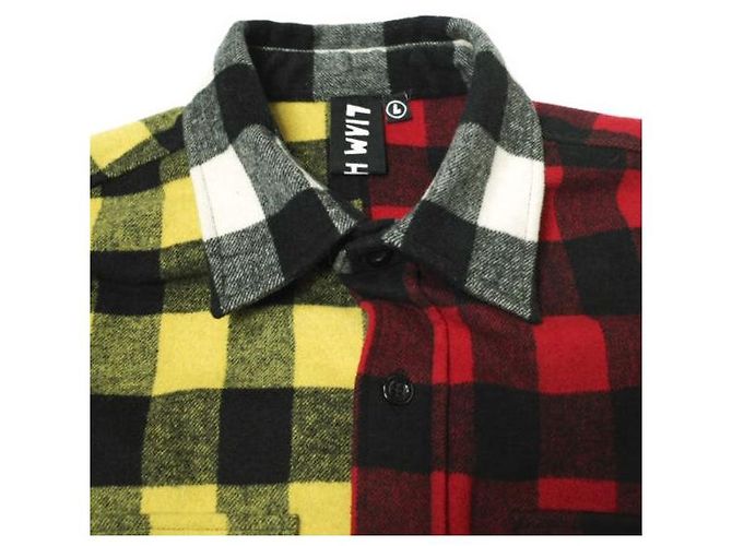 Autre Marque Camicia in flanella PATCH WORK di Liam Hodges Multicolore - vista 4