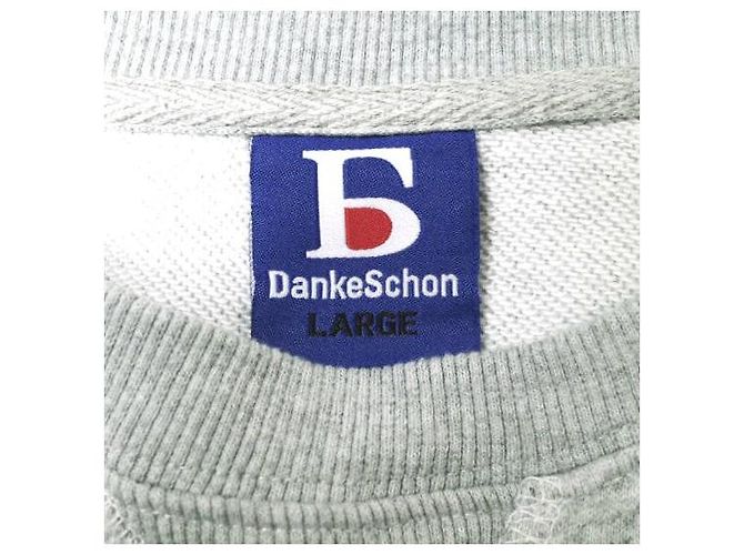 Autre Marque Moleton de algodão com bordado de logo Danke Schon 24SS Cinza - vista 3