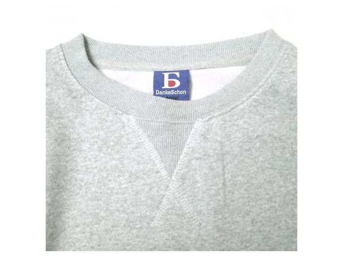 Autre Marque Moleton de algodão com bordado de logo Danke Schon 24SS Cinza - vista 4