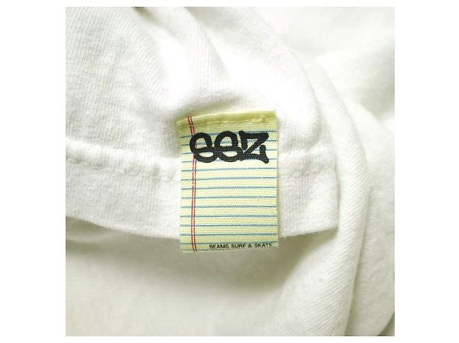 Autre Marque Camiseta de algodão SSZ OVAL Limited Branco - vista 6