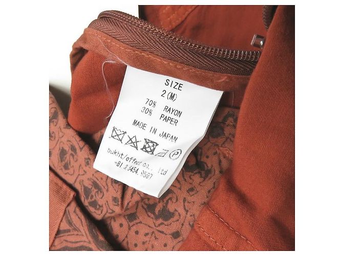 Autre Marque Chaqueta Safari OJO+ de Rayón Naranja - vista 11